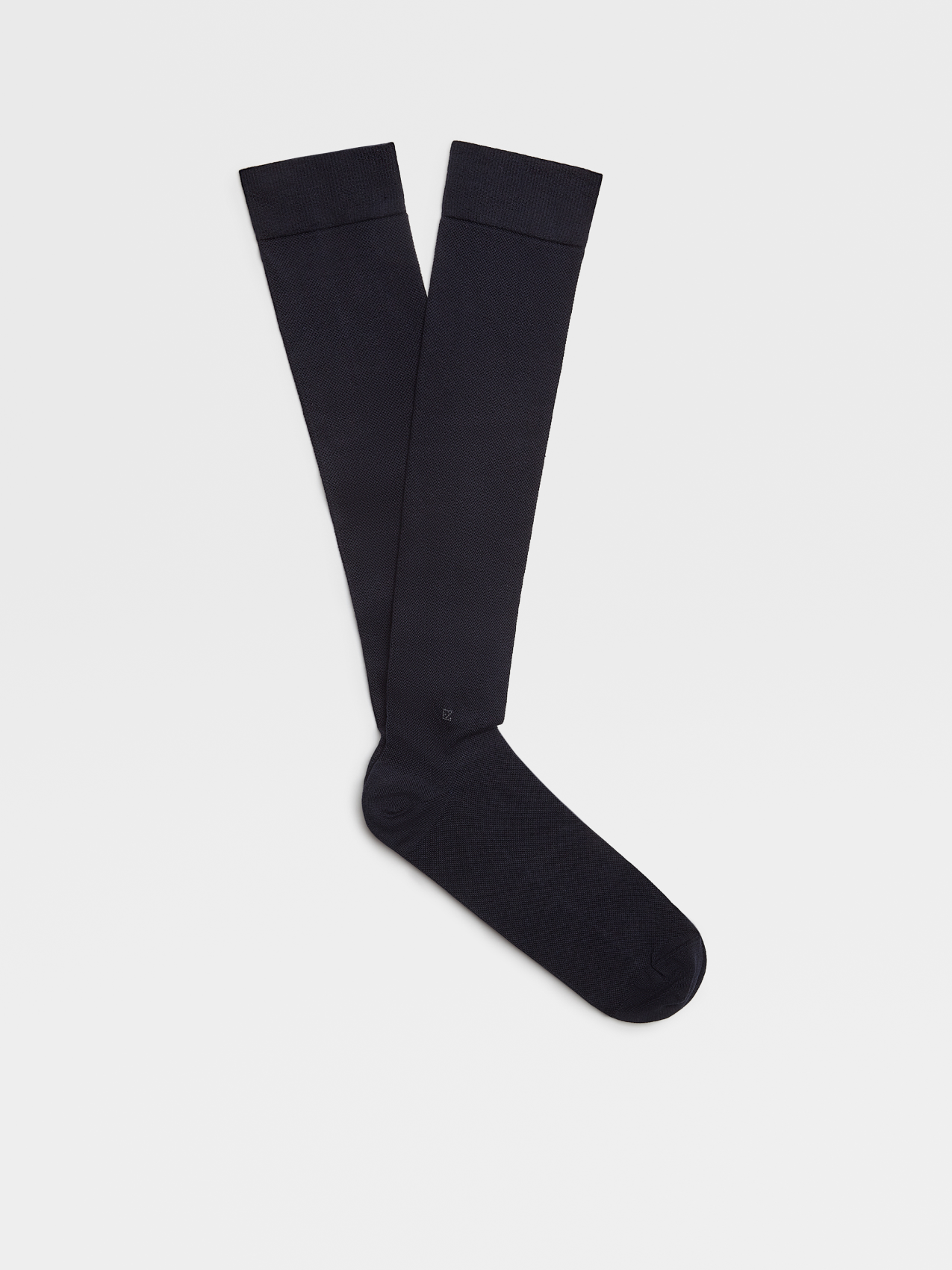 Dark Blue Cotton Traveller Knee Socks